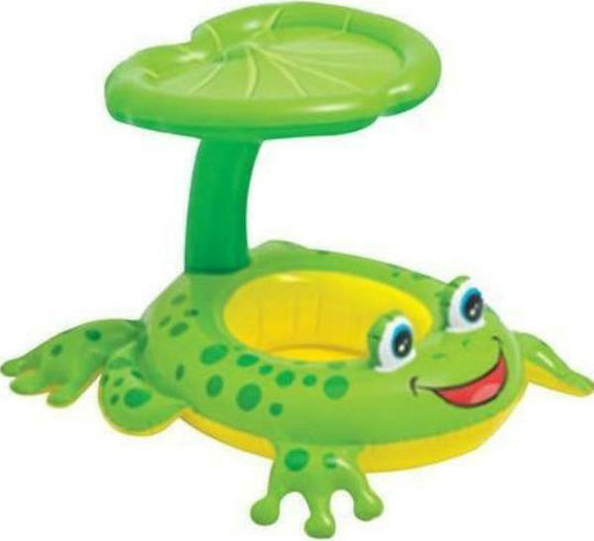 Baby-Safe Swimming Aid Swimtrainer 70cm with Sunshade for 6 Months up to 3 years Green 8251 Frog