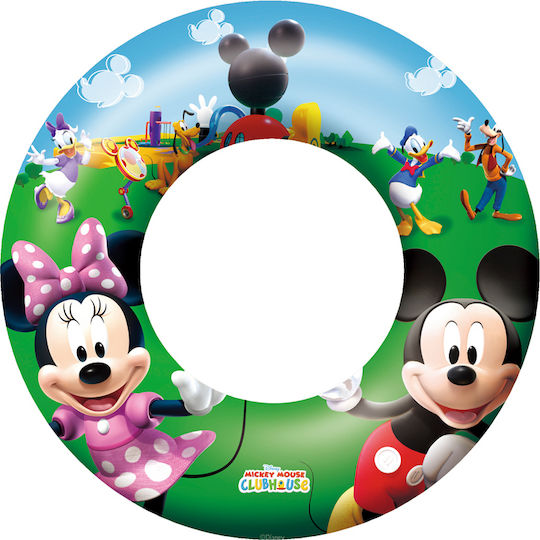 Bestway Παιδικό Σωσίβιο Κουλούρα Mickey με Διάμετρο 56εκ. για 3-6 Ετών Mickey and the Roadster Racers