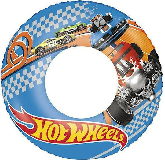 Bestway Kids' Swim Ring Hot Wheels with Diameter 51cm. for 3-6 Years Old