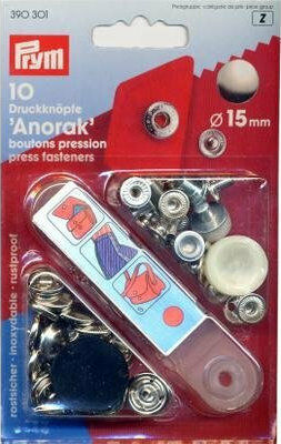 Prym Anorak Κούμπωμα Ρούχων από Μέταλλο
