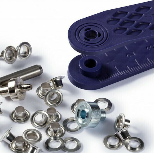 Prym Silver Metal Capsule Sewing Supply 50pcs