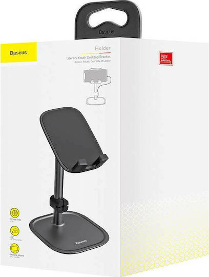 Baseus Literary Youth Aluminum Alloy Desktop Bracket Βάση Γραφείου για Κινητό σε Μαύρο χρώμα