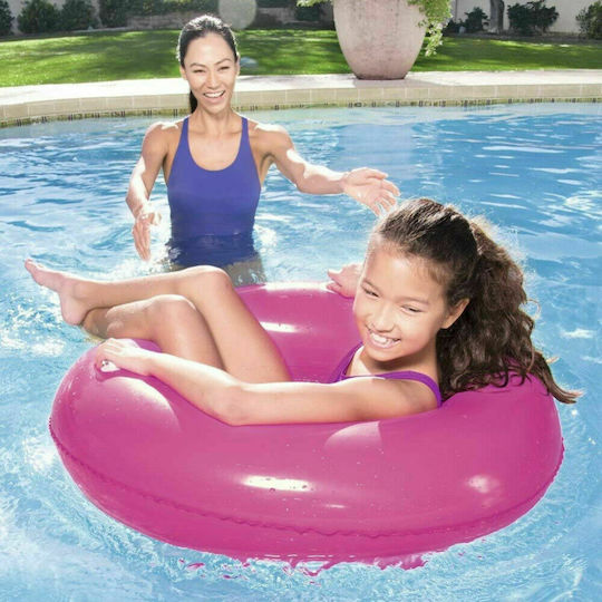 Bestway Kinder Schwimmring mit Griffen und Durchmesser 91cm. ab 3 Jahren Fuchsie 15519