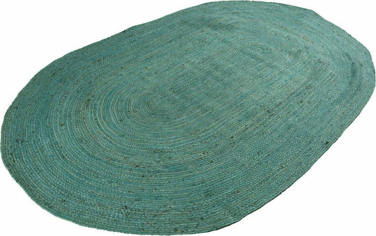 Balsan Oval Jute Rug Rectangular Summer from Jute Turkuaz