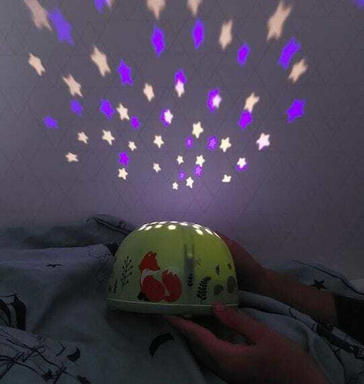 A Little Lovely Company Παιδικό Φωτιστικό Projector με Προβολή Αστεριών με Εναλλαγές Χρωματισμών Πολύχρωμο