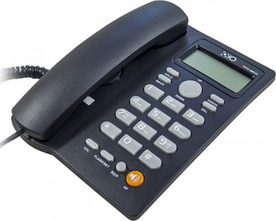 OHO-08CID Kabelgebundenes Telefon Büro Schwarz