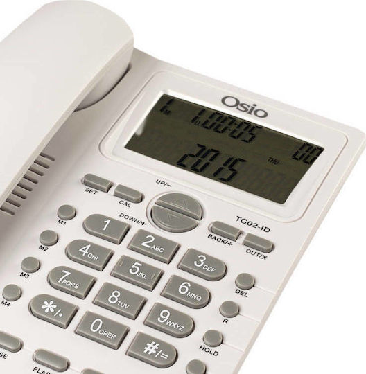 Osio OSW-4710 Ενσύρματο Τηλέφωνο Γραφείου Λευκό OSW-4710W