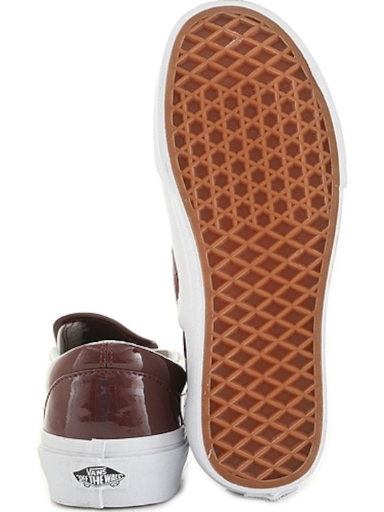 U Classic Women's Slip-On Leather Brown