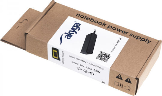 Akyga Laptop Charger 65W 20V 3.25A for Lenovo without Power Cord
