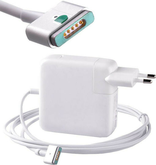 MagSafe 2 Travel Φορτιστής Laptop 85W 20V 4.25A για Apple με Αντάπτορα Τροφοδοσίας