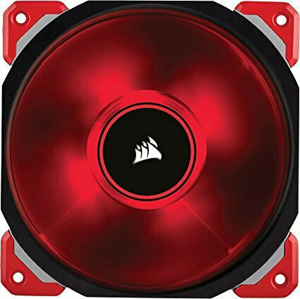 Corsair ML120 Pro LED Case Fan (2400rpm / 75cfm) με Κόκκινο Φωτισμό και Σύνδεση 4-Pin PWM Κόκκινο