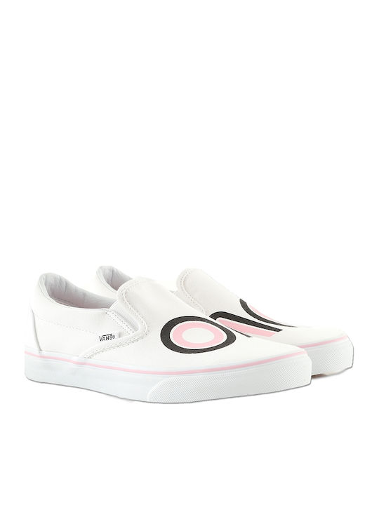 Vans Classic Πάνινα Γυναικεία Slip-On True White