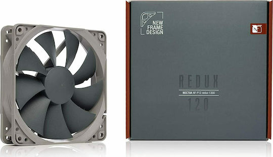 Noctua NF-P12 redux -1300 Case Fan 120mm (1300rpm / 70.7cfm) Without LED Lighting and 4-Pin PWM Connection Gray
