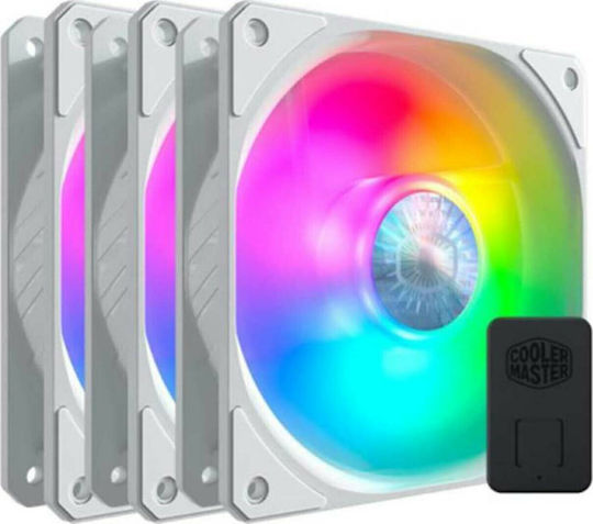CoolerMaster Sickleflow 120 ARGB 3in1 4-Pin PWM Case Fan White