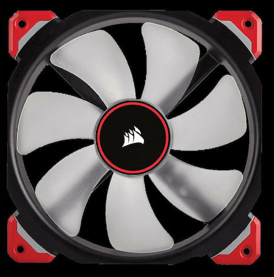 Corsair Ml140 Pro LED Case Fan (2000rpm / 97cfm) με Κόκκινο Φωτισμό και Σύνδεση 4-Pin PWM