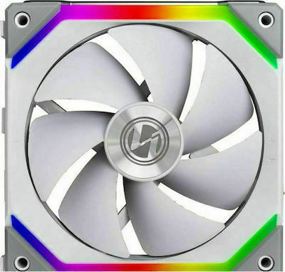 Lian Li UNI Fan SL140 Ventilator Carcasă 120mm cu Iluminare ARGB și Conexiune 3-Pin 2buc Alb