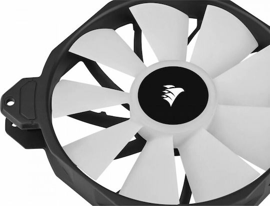 Corsair iCUE SP140 RGB Elite Performance Gehäuselüfter mit Verbindung 4-Pin PWM 2Stück Schwarz