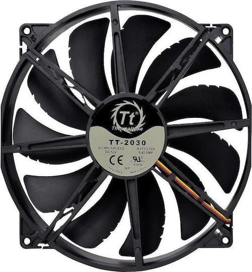 Thermaltake Pure 20 Case Fan 200mm 800rpm 129.639cfm Without LED Lighting and 3-Pin Connection
