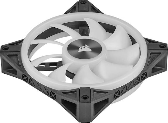 Corsair iCUE QL140 Case Fan (1250rpm / 50.2cfm) με RGB Φωτισμό και Σύνδεση 4-Pin PWM 2τμχ