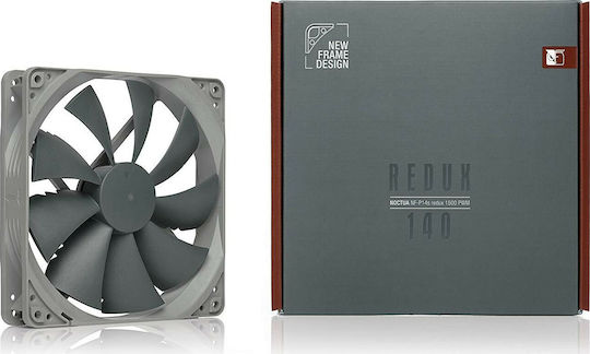 Noctua NF-P14s redux-1500 Case Fan 140mm (1500rpm / 78.69cfm) Χωρίς Led Φωτισμό και Σύνδεση 4-Pin PWM Γκρι