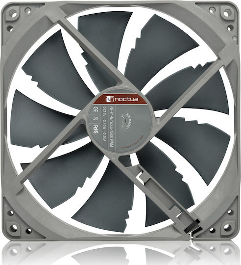 Noctua NF-P14s redux-1500 Case Fan 140mm (1500rpm / 78.69cfm) Χωρίς Led Φωτισμό και Σύνδεση 4-Pin PWM Γκρι