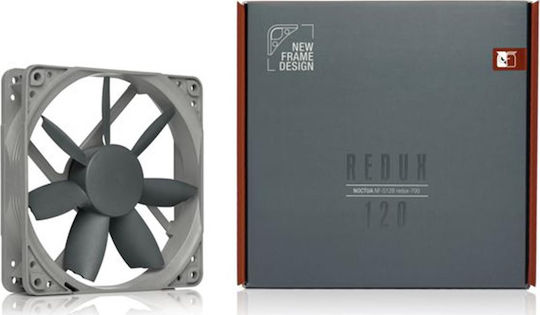 Noctua NF-S12B Redux-700 Gehäuselüfter 120mm (700rpm / 33,49cfm) Ohne LEDs Verbindung 3-polig Graue