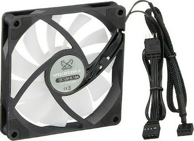 Scythe Kaze Flex Case Fan 92mm (2500rpm / 41.3cfm) με RGB Φωτισμό και Σύνδεση 4-Pin PWM Λευκό