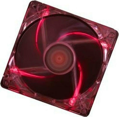 Xilence XF046 Case Fan 120mm (1300rpm / 44.71cfm) with Red LED and Connection 3-Pin / 4-Pin Molex White