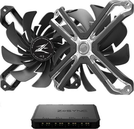 Zalman SF120A3 Вентилатор За Кутия (1500 Оборота / 54 CFM) С ARGB Осветление И Свързване 4-Изводна ШИМ 3 Бр