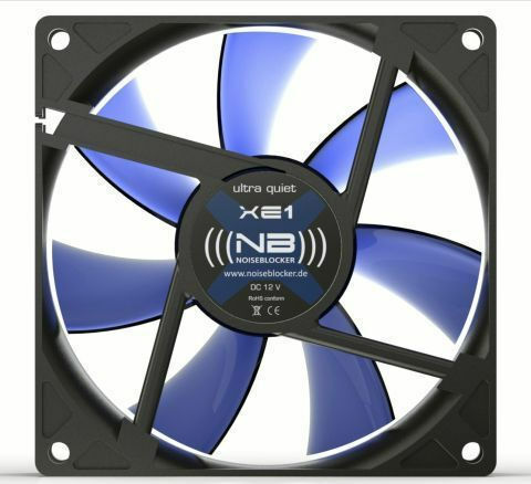 Noiseblocker BlackSilent XE1 Case Fan 92mm (1500rpm / 29.42cfm) Without LEDs Lighting and Connection 3-Pin