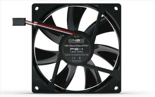 Noiseblocker Ventilator Pentru Carcasă PE-P 92mm (1800rpm / 38.26cfm) Fără Iluminare LED și Conexiune 4-Pin PWM