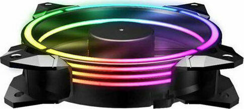 Armaggeddon Neuron IV Case Fan 120mm (1500rpm / 38cfm) με RGB Φωτισμό και Σύνδεση 4-Pin PWM Γκρι