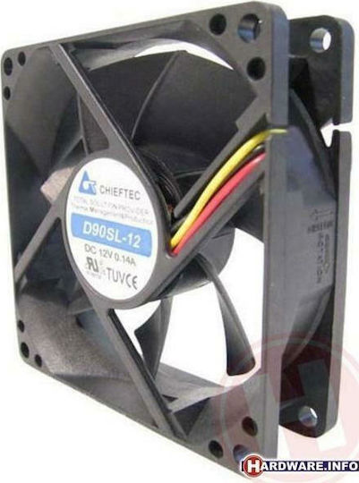 Chieftec AF-0925S Case Fan (1800rpm / 27cfm) Χωρίς Led Φωτισμό και Σύνδεση 3-Pin