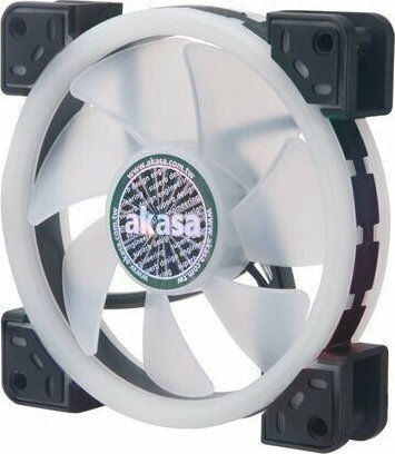 Akasa Vegas TLX Gehäuselüfter 120mm (1500rpm / 35.2cfm) mit RGB Beleuchtung und 3-poliger Verbindung