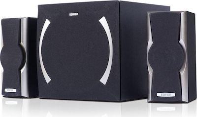 Edifier XM6BT Безжични компютърни тонколони Компютърни тонколони 2.1 с Bluetooth и мощност 48W в Черен цвят