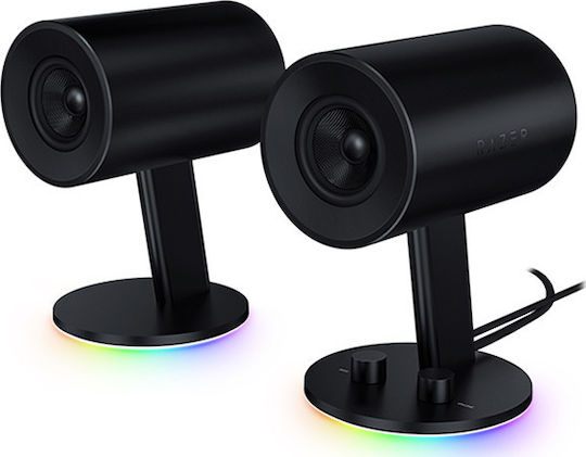 Razer Nommo Chroma Difuzoare de Calculator 2.0 cu Iluminare RGB în Negru Culoare