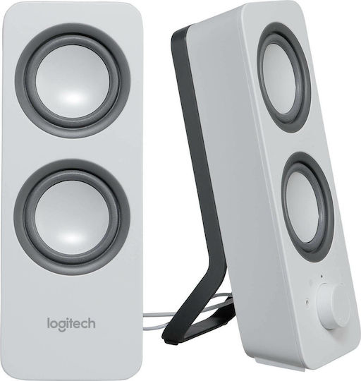 Logitech Z200 Ηχεία Υπολογιστή 2.0 με Ισχύ 5W σε Λευκό Χρώμα