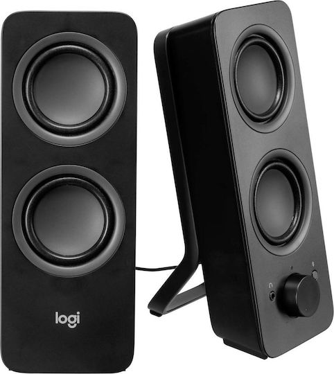 Logitech Z207 Безжични компютърни тонколони Компютърни тонколони 2.0 с Bluetooth и мощност 10W в Черен цвят