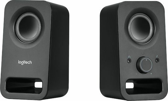 Logitech Z150 Компютърни тонколони 2.0 с мощност 3W в Черен цвят