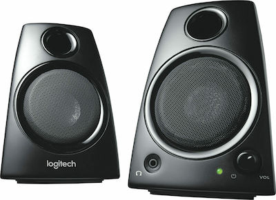Logitech Z130 Ηχεία Υπολογιστή 2.0 με Ισχύ 5W σε Μαύρο Χρώμα