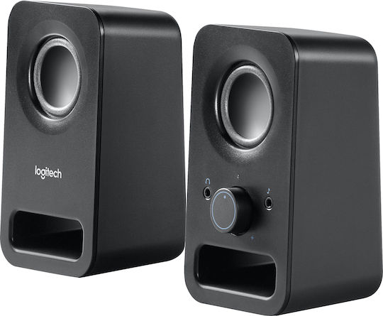 Logitech Z150 Компютърни тонколони 2.0 с мощност 3W в Черен цвят