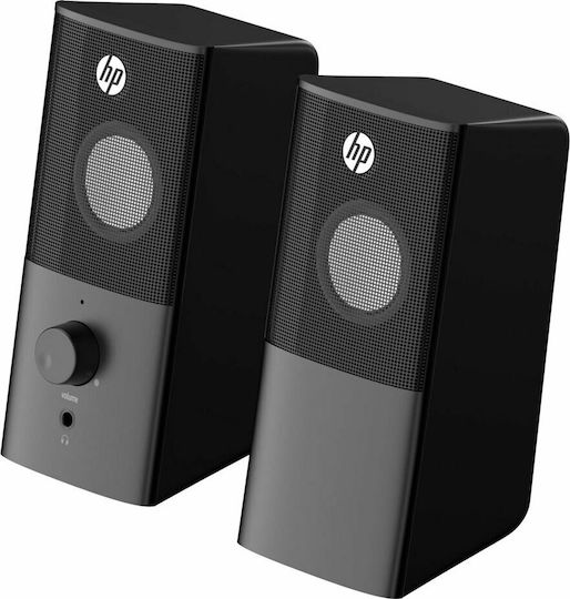 HP DHS-2101 Ηχεία Υπολογιστή 2.0 με Ισχύ 12W σε Μαύρο Χρώμα