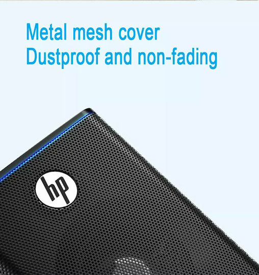 HP DHS-2101 Ηχεία Υπολογιστή 2.0 με Ισχύ 12W σε Μαύρο Χρώμα