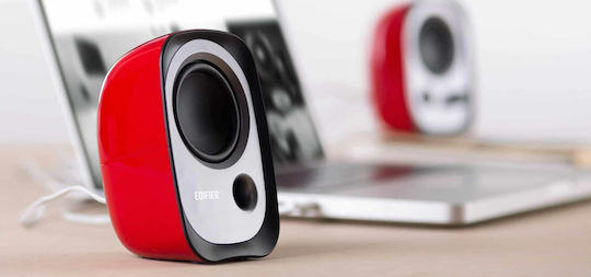 Edifier R12U Компютърни тонколони 2.0 с мощност 4W в Червен цвят