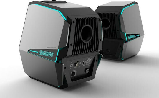 Edifier G5000 Безжични компютърни тонколони Компютърни тонколони 2.0 с RGB осветление и Bluetooth Мощност 88W в Черен цвят