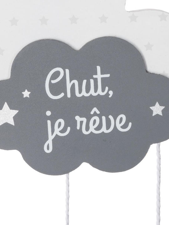 Atmosphera Kids Decorative Wall Hanging Cloud 23.8x1.2x61.5cm
