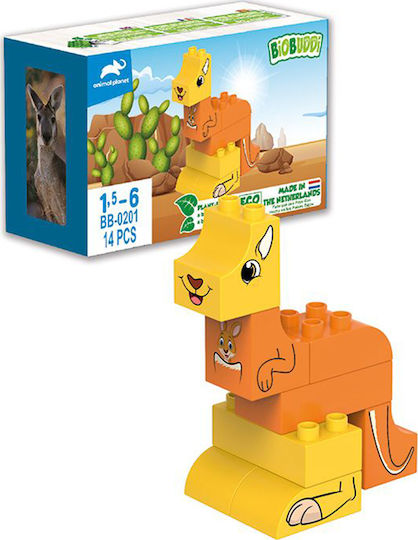 Biobuddi Blocks Animal Planet Kangaroo for 1.5-6 years Years 14pcs