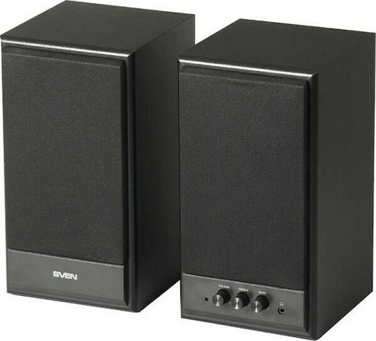 Sven SPS-702 Компютърни тонколони 2.0 с мощност 40W в Черен цвят
