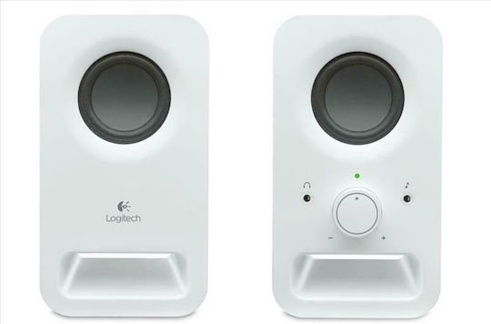 Logitech Z150 Computerlautsprecher 2.0 mit Leistung 3W in Weiß Farbe