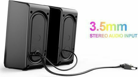 Redragon Orpheus GS550 Ηχεία Υπολογιστή 2.0 με Ισχύ 6W σε Μαύρο Χρώμα